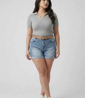 PANTALON CURVY CORTO