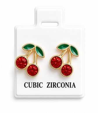 PENDIENTES CEREZA BRILLANTE