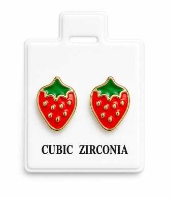 PENDIENTES FRESAS
