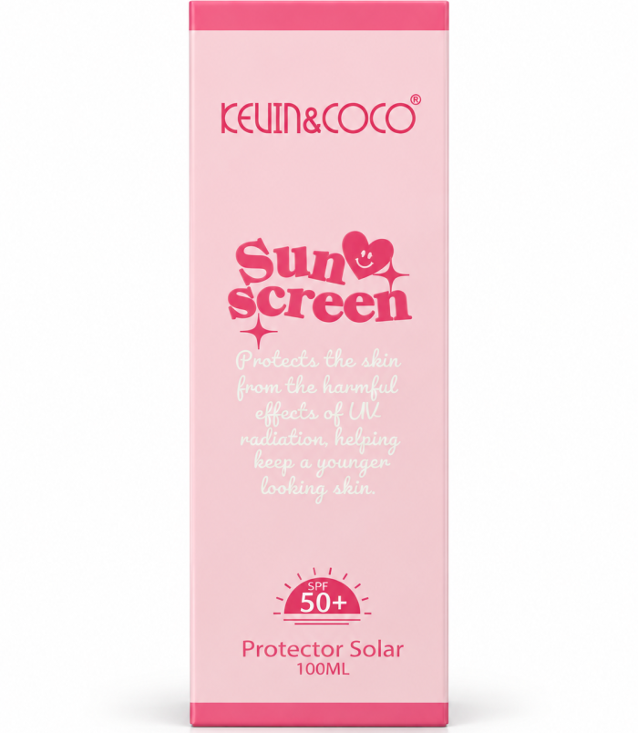 Caja de Protector Solar Rosa SPF 50+