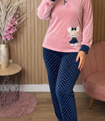 PIJAMA RATONA TERCIOPELO
