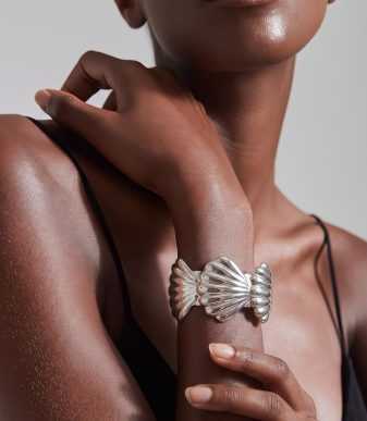 BRAZALETE CONCHA PLATA