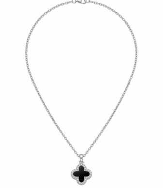 COLLAR TRÉBOL NEGRO