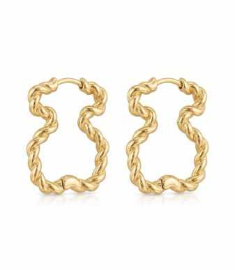 PENDIENTES OSITO RIZADO DORADO